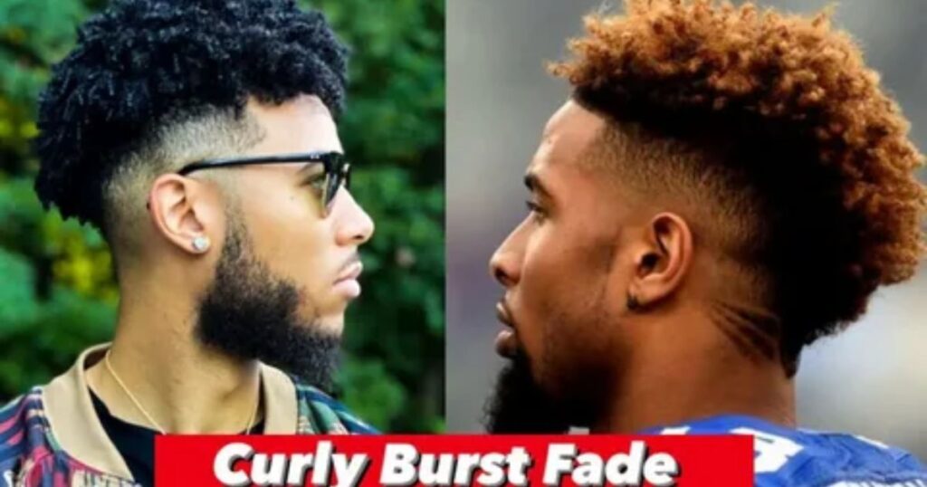 Burst Fade Curly Hair