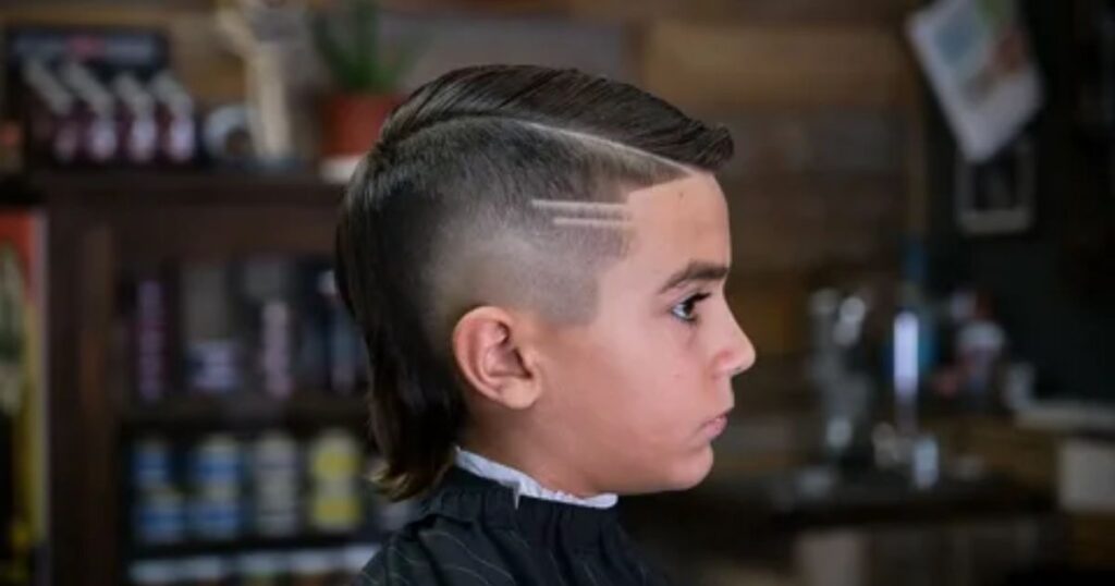 Burst Fade Mullet