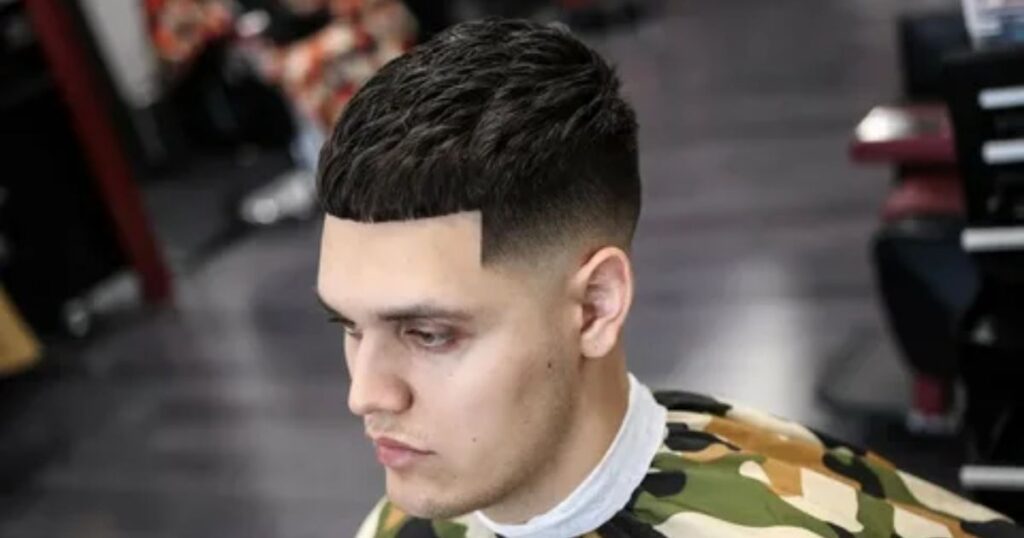 Caesar Cut Fade