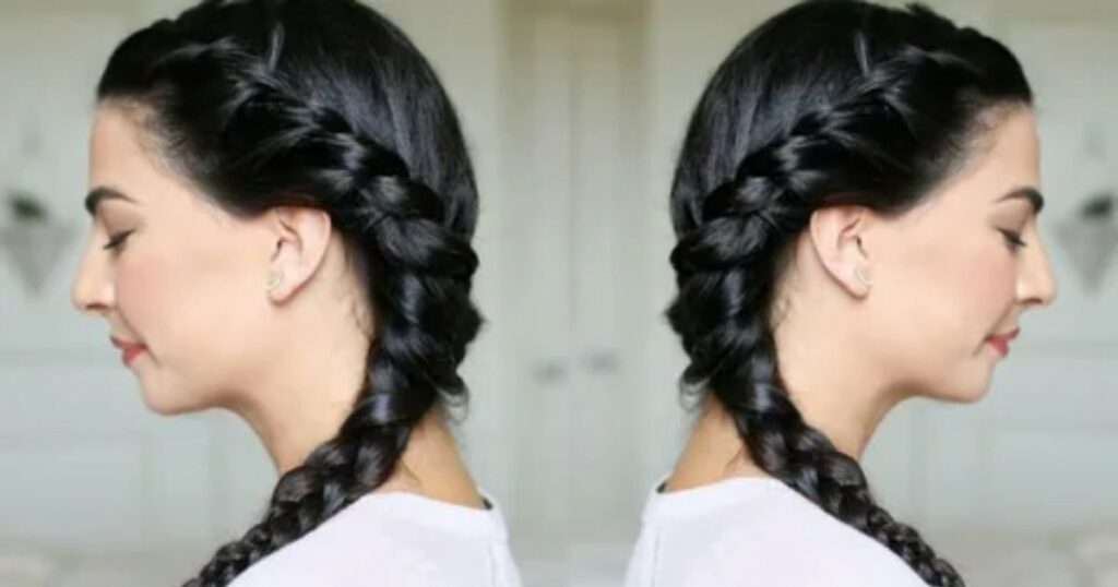 Easy Side Braid Hairstyle