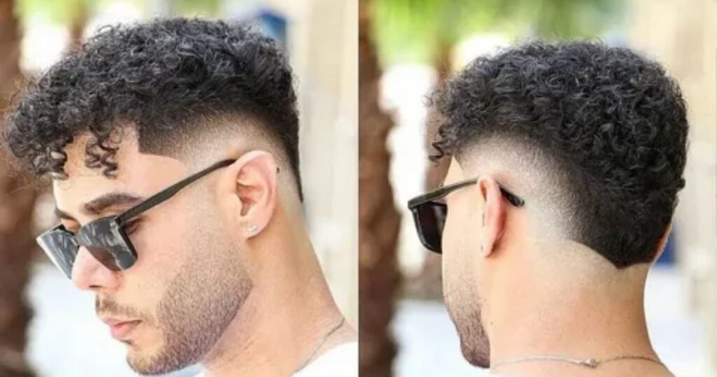 Faux Hawk With Low Taper Fade And Design