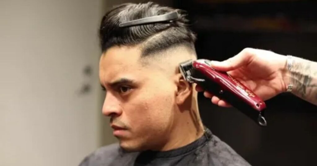 Gangster Fade With Slicked Back Top