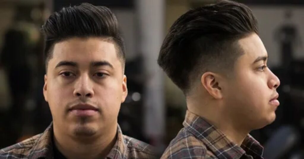 High Gangster Slick Back Fade