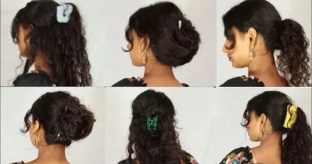 Loose Hair with Clips