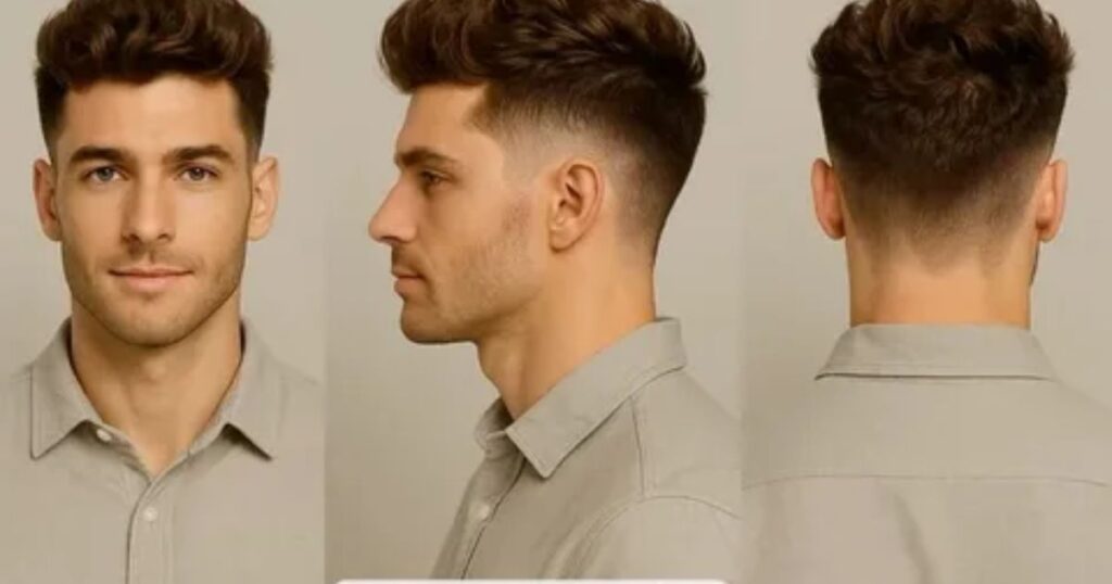 Low Burst Fade Straight Hair Short Buzz Top