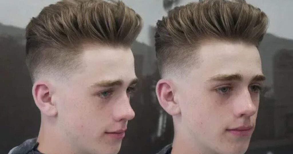 Low Gangster Slick Back Fade