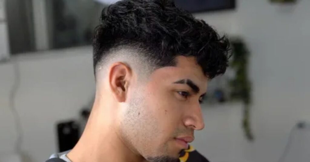 Low Taper Fade With Thick Curls