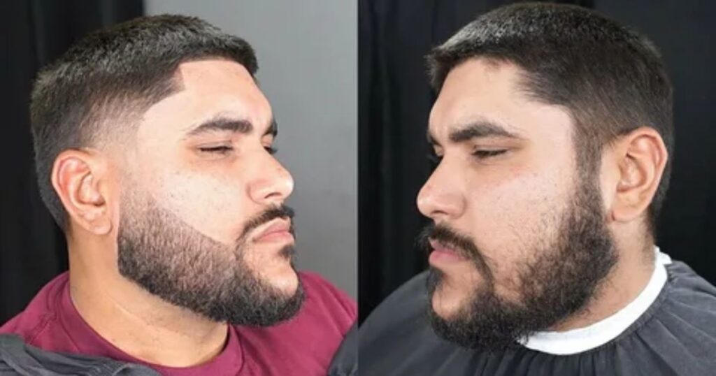 Low Taper Fade with Beard