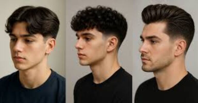 low taper textured fringe haircut