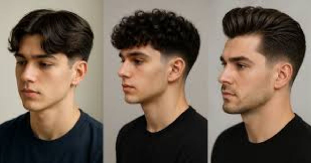 low taper textured fringe haircut