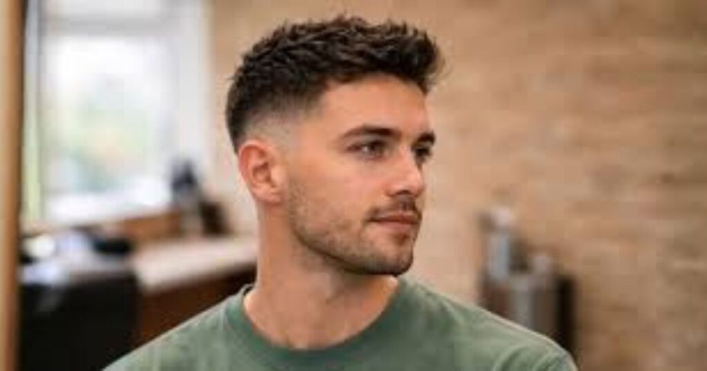 Messy Crew Cut Curly Hair