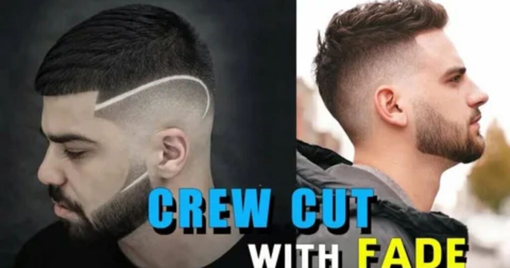 Messy Crew Cut Taper Fade