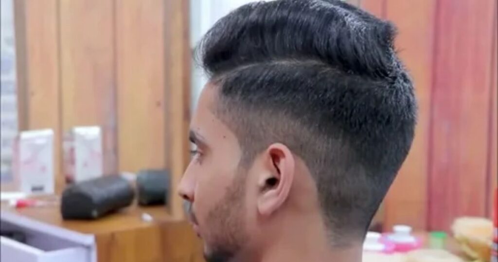 Mid Fade With Caesar Cut