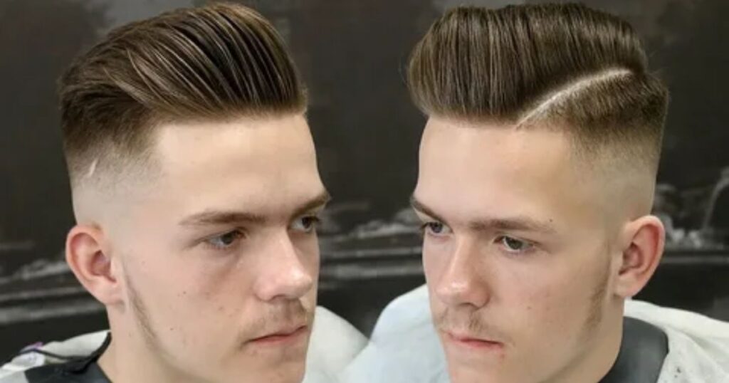 Modern Pompadour With Undercut Fade
