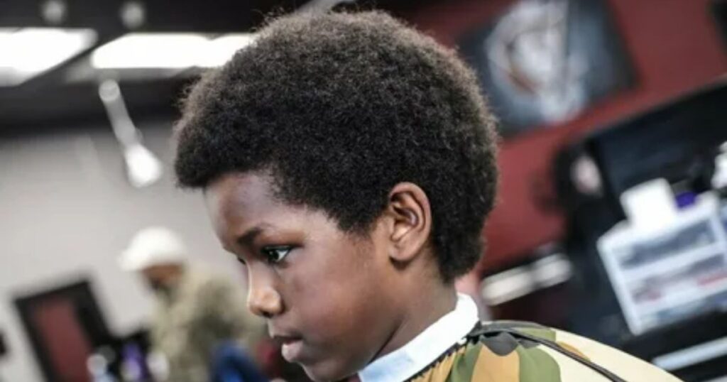 . Afro Mohawk Fade