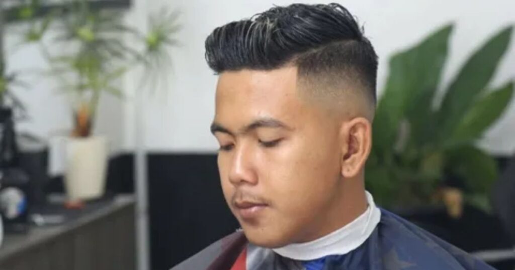 Asian Hair With Side Part Fade