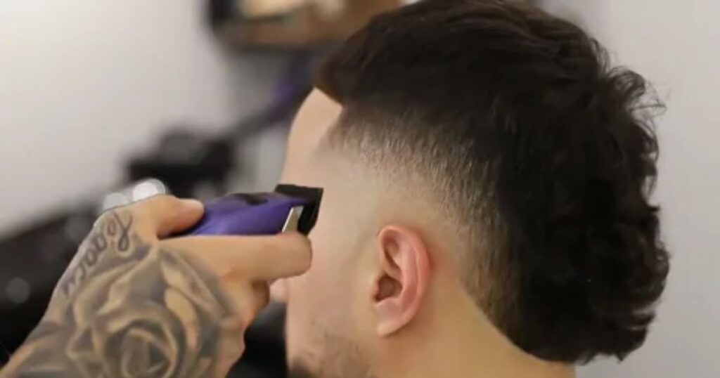 Burst Fade Mullet