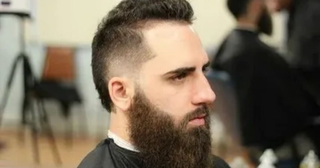 Burst Fade With Beard