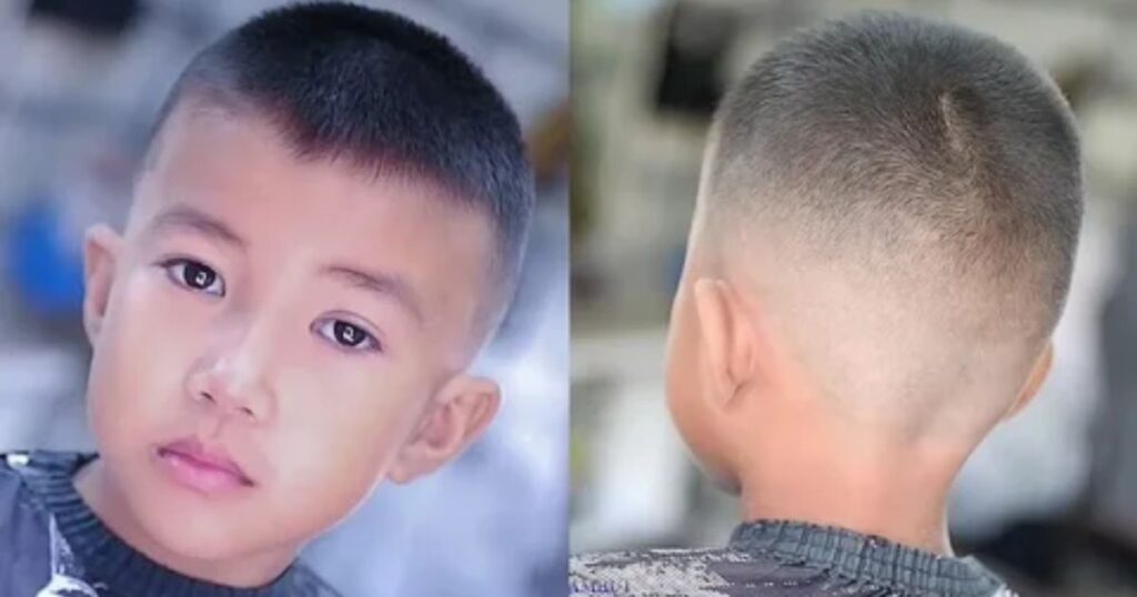 Buzz Cut With Line Design