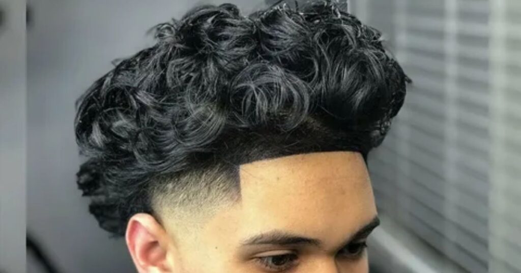 Curls On The Horizon: Curly Burst Fade