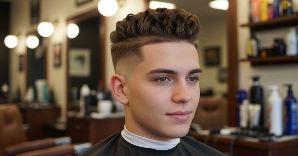 High Taper Fade with Sponge Twists