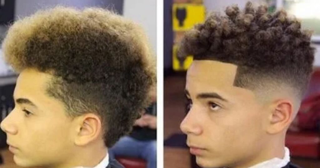 Low Fade With Twist Curls