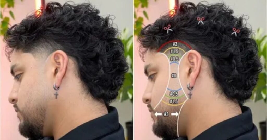 Low Taper Fade Mullet