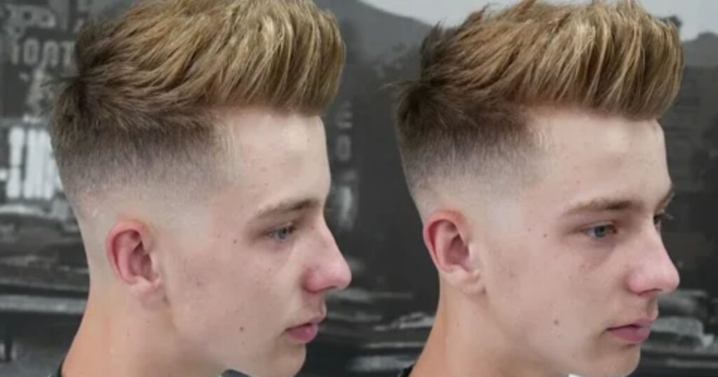 Quiff With Taper Fade