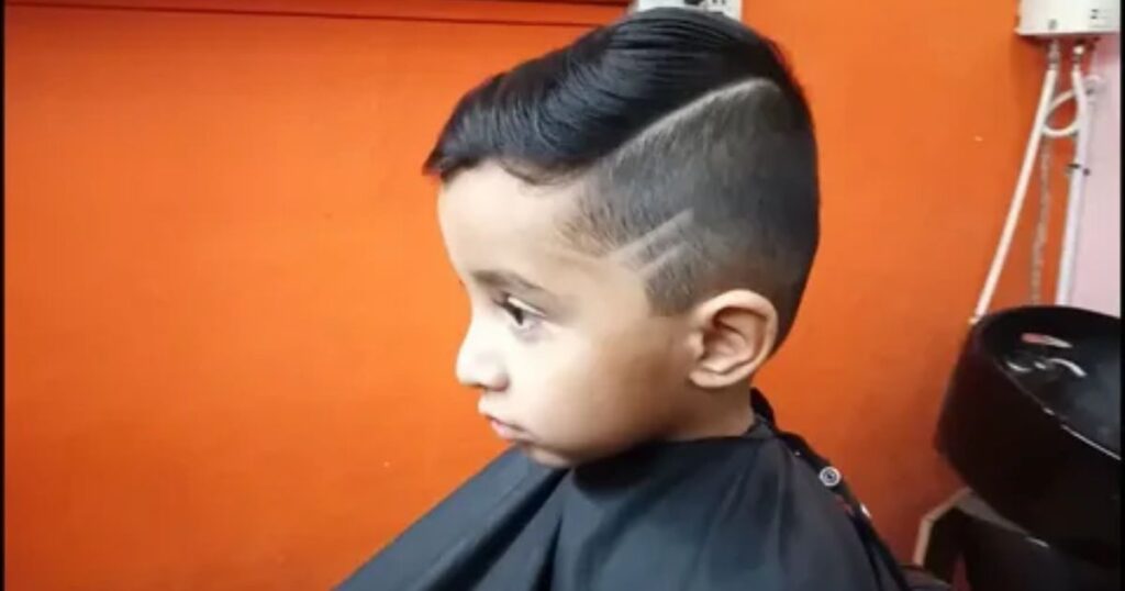  Side Part Haircut With Design