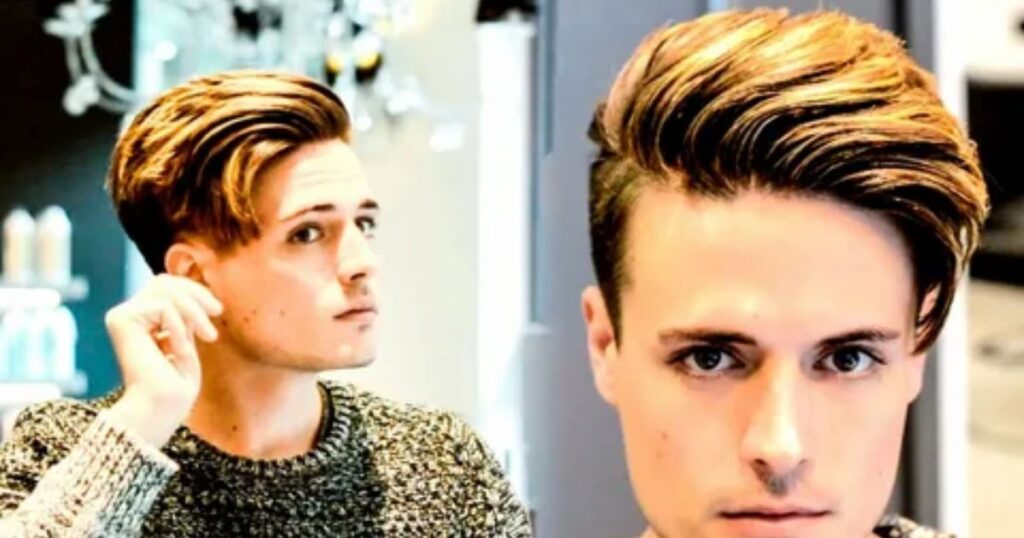 Side-Swept Short Hair With A Low Taper