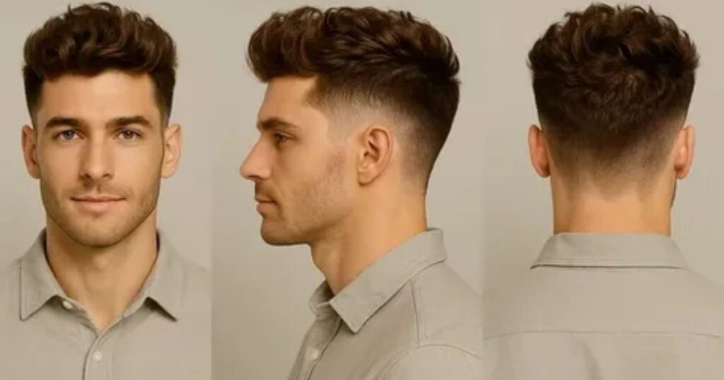 The Business Wave: Understated Burst Fade