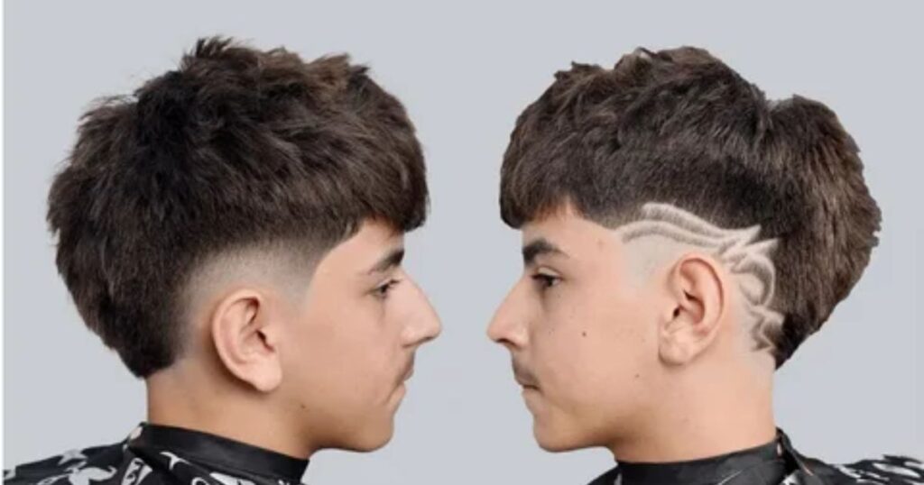 The Sharp Contrast: Bold Burst Fade