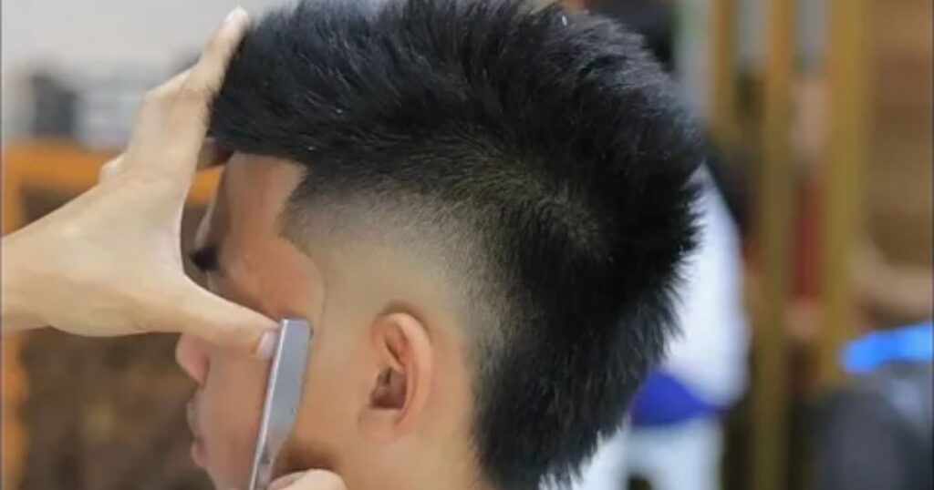 Windswept Wonder: Burst Fade With Movement