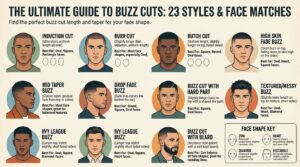 23 Types Of Buzz Cuts: Best Styles And Face Matches
