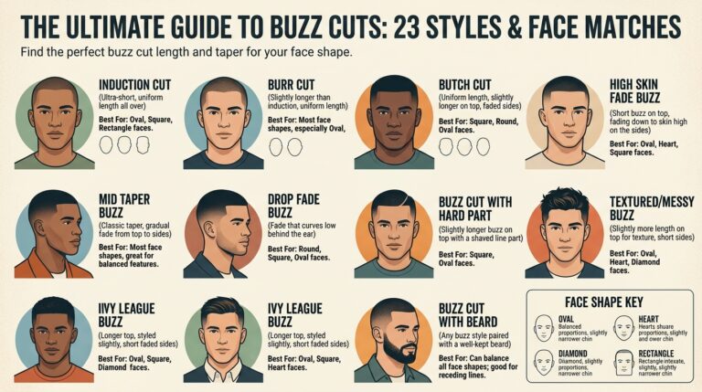 23 Types Of Buzz Cuts: Best Styles And Face Matches