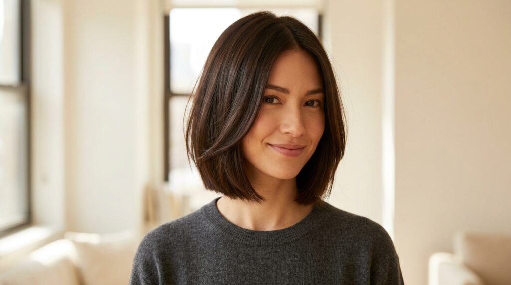 Blunt Bob With Subtle Layers