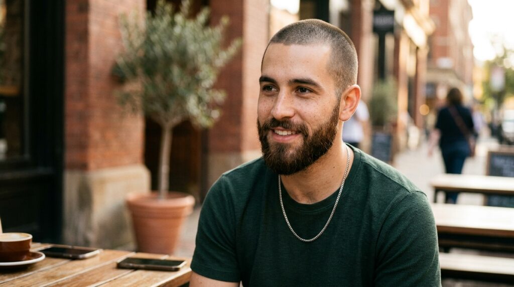 Buzz Cut With Beard
