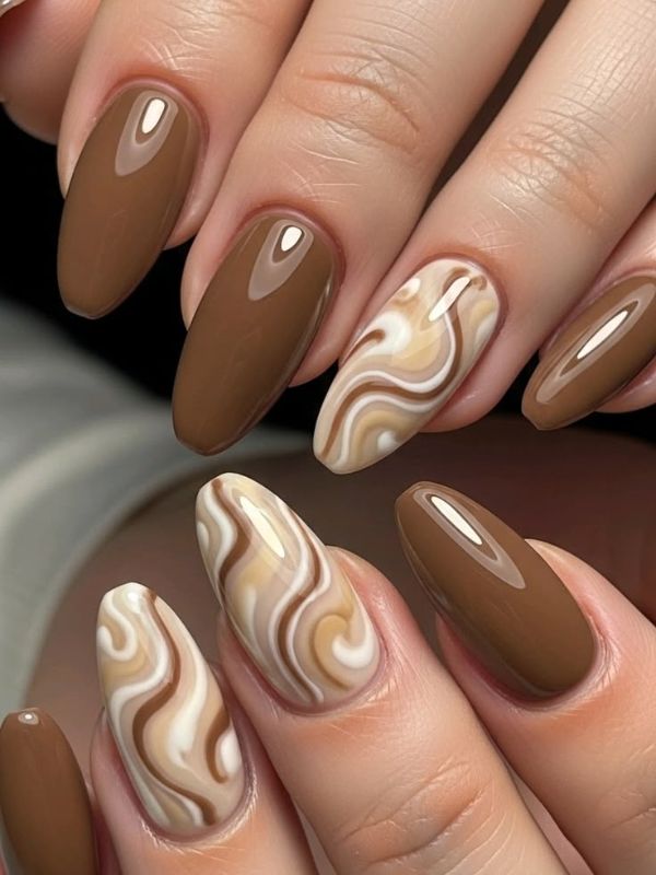 Chrome Latte Swirl