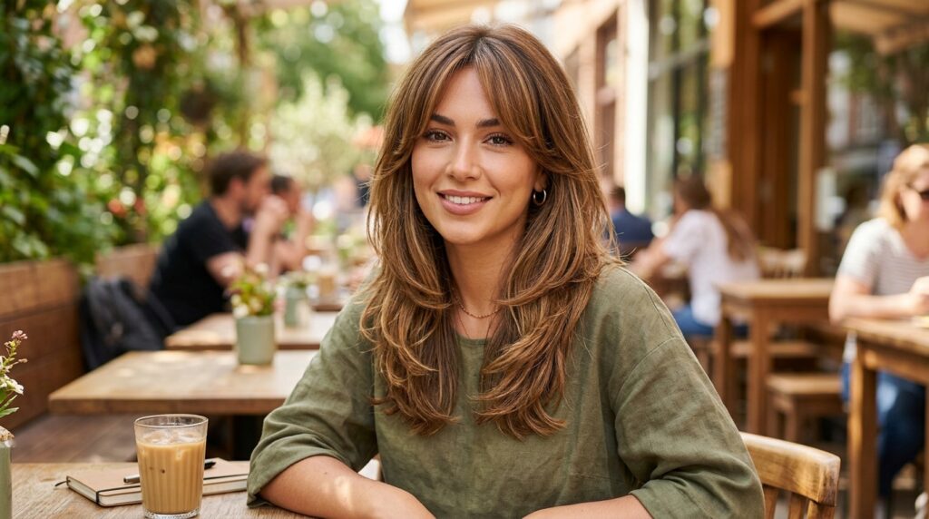 Curtain Fringe With Tailored, Mid-Length Layers
