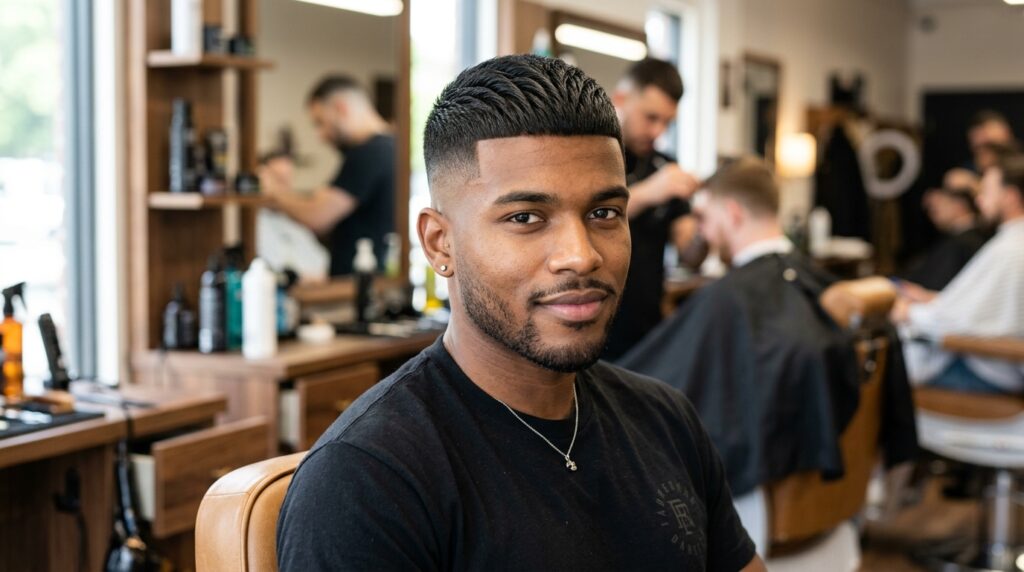 Forward Brush Buzz Cut