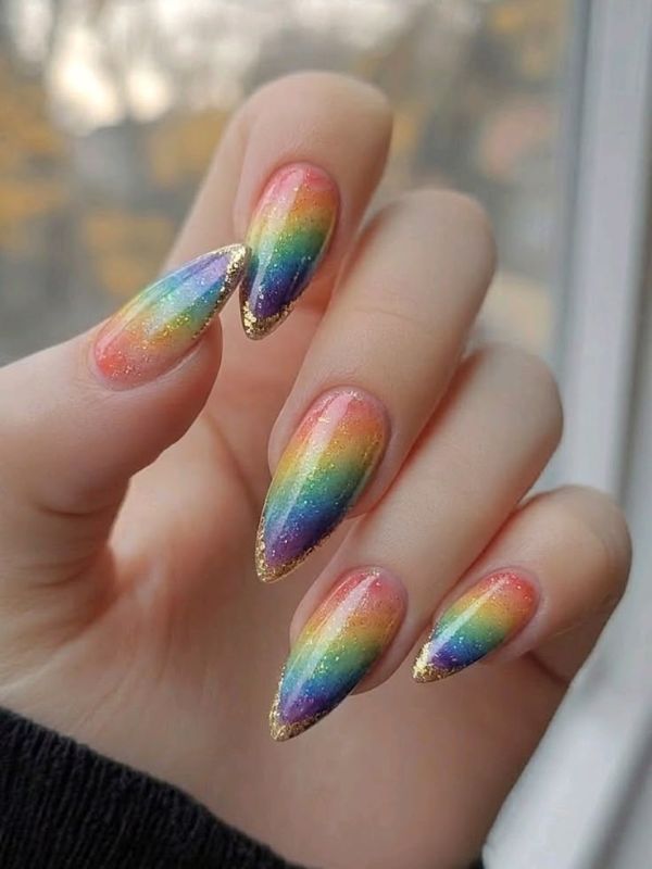 Glitter Rainbow Fade
