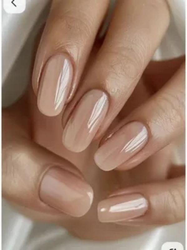 Glossy Nude Squoval Glow