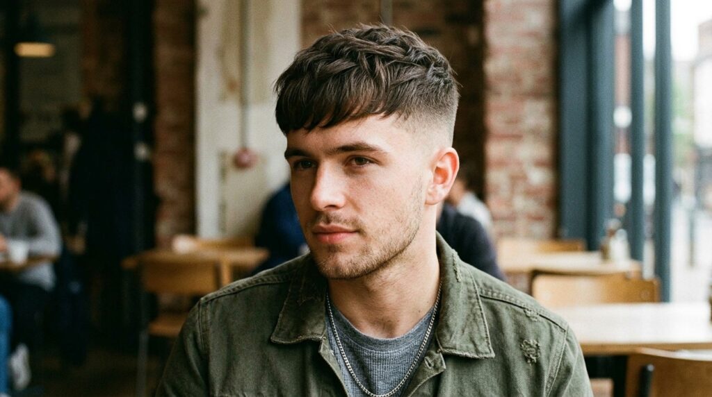Layered Fringed Crop With Short Sides