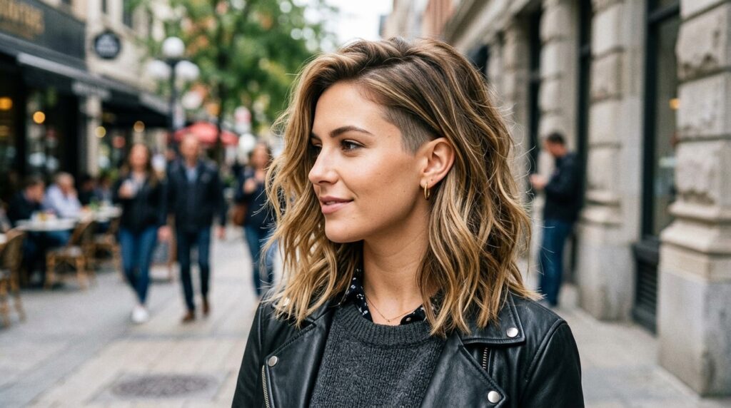 Layered Lob With Undercut
