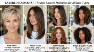 Layered Haircuts | The Best Layered Hairstyles for all Hair Types