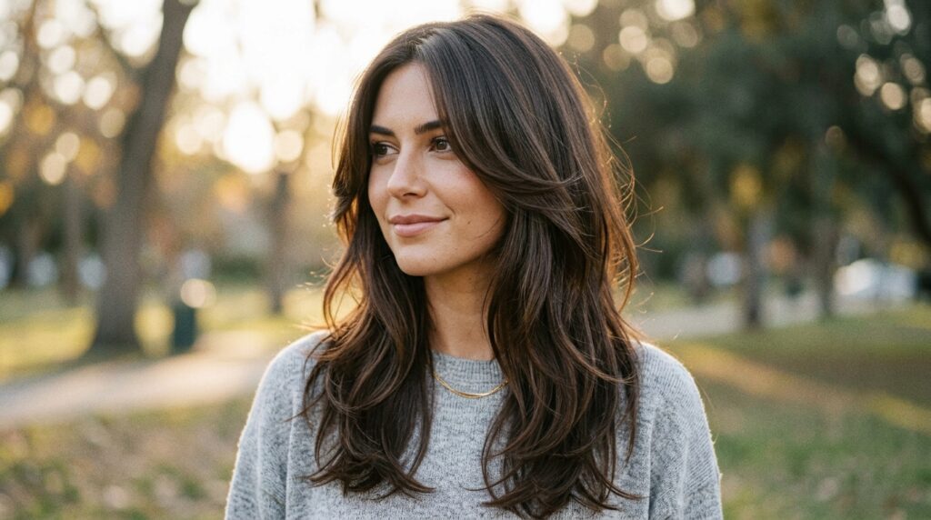 Long Layers With Face Framing Strands