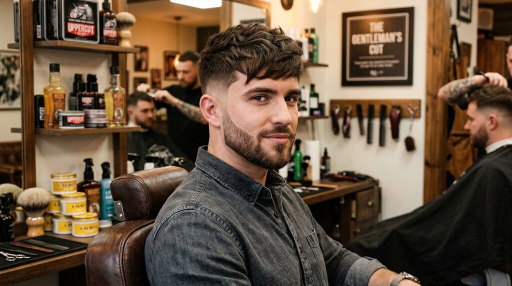Low Fade Textured Fringe