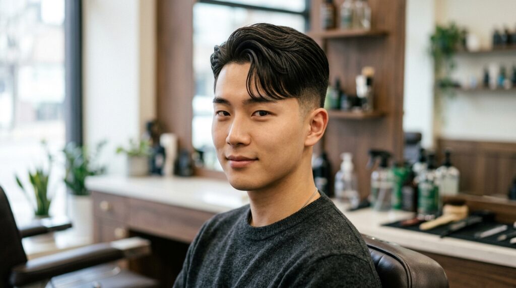 Low Fade Comma Hair