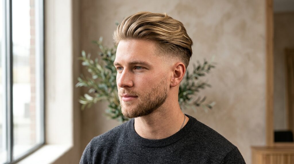 Low Fade Blonde Hair