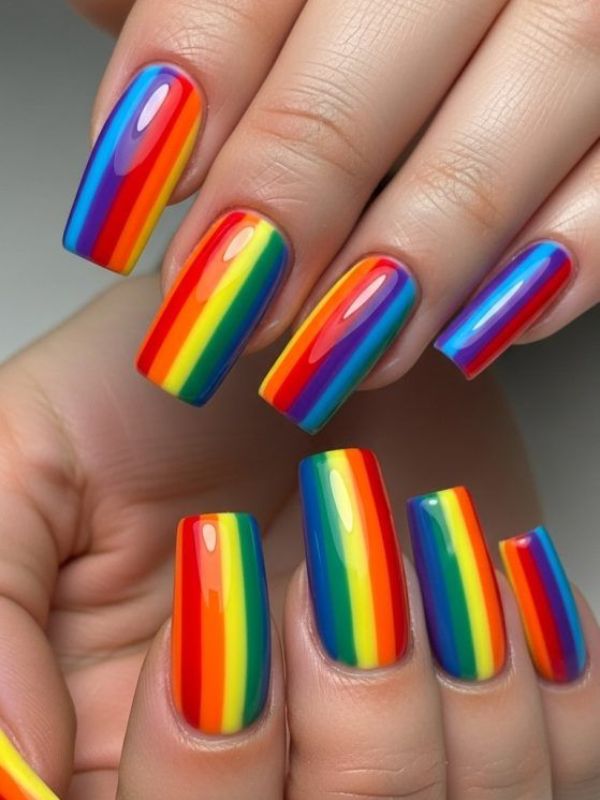 Matte Rainbow Stripes